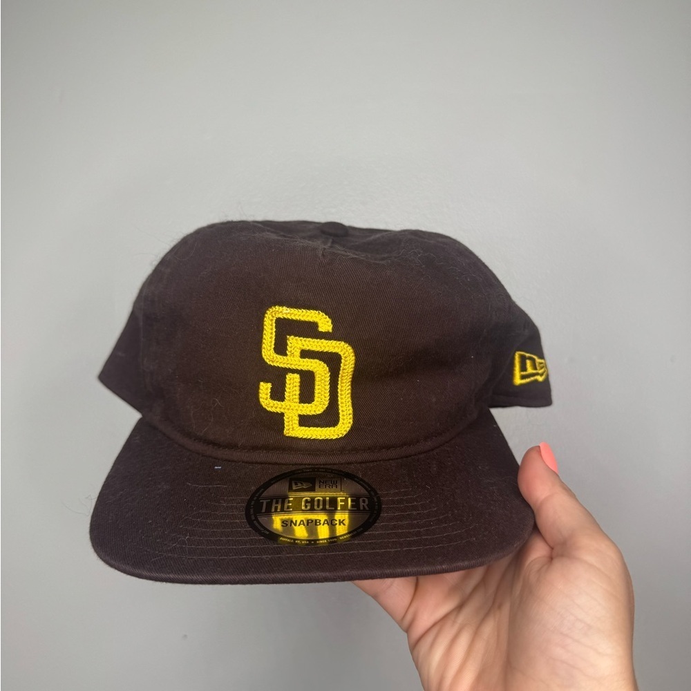New Era Black Snapback with Yellow Logo